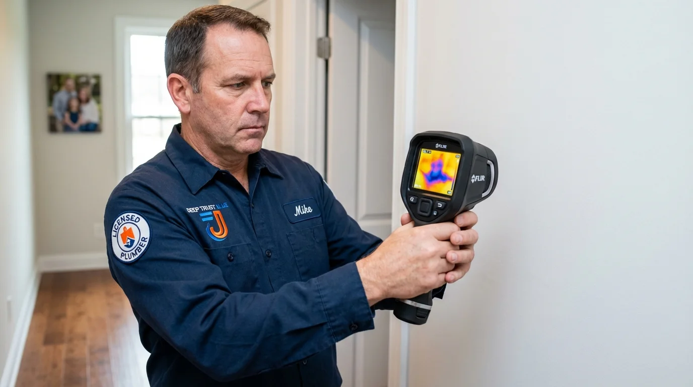 Thermal imaging leak detection by Johns Plumbing LLC in Ridgeland